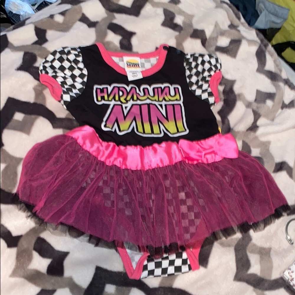 NWOT Harajuku mini Target tutu checkered onesie